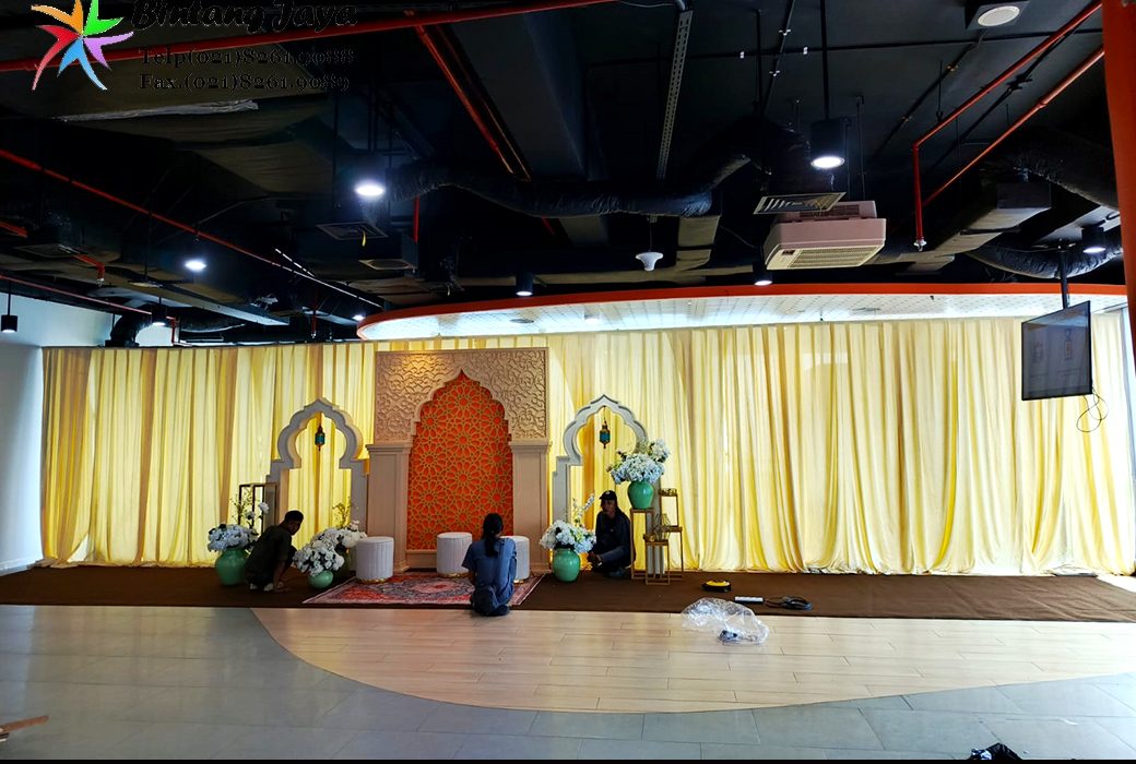 Rental Tirai Warna Cream Jakarta