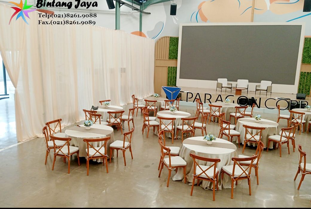 Jasa Sewa Kursi Silang atau Cross Back Chairs Area Jakarta untuk Event Estetik