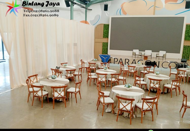 Jasa Sewa Kursi Silang atau Cross Back Chairs Area Jakarta untuk Event Estetik