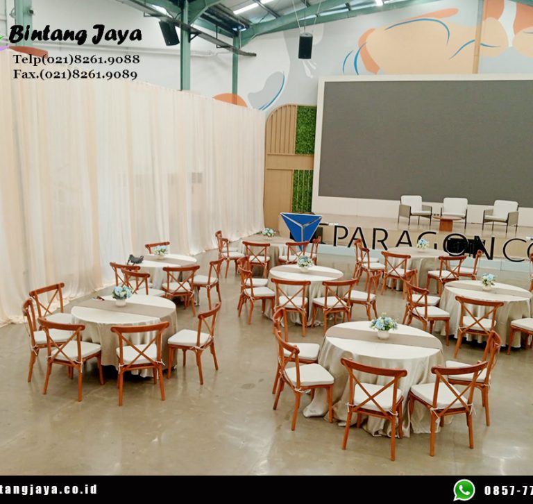 Jasa Sewa Kursi Silang atau Cross Back Chairs Area Jakarta untuk Event Estetik