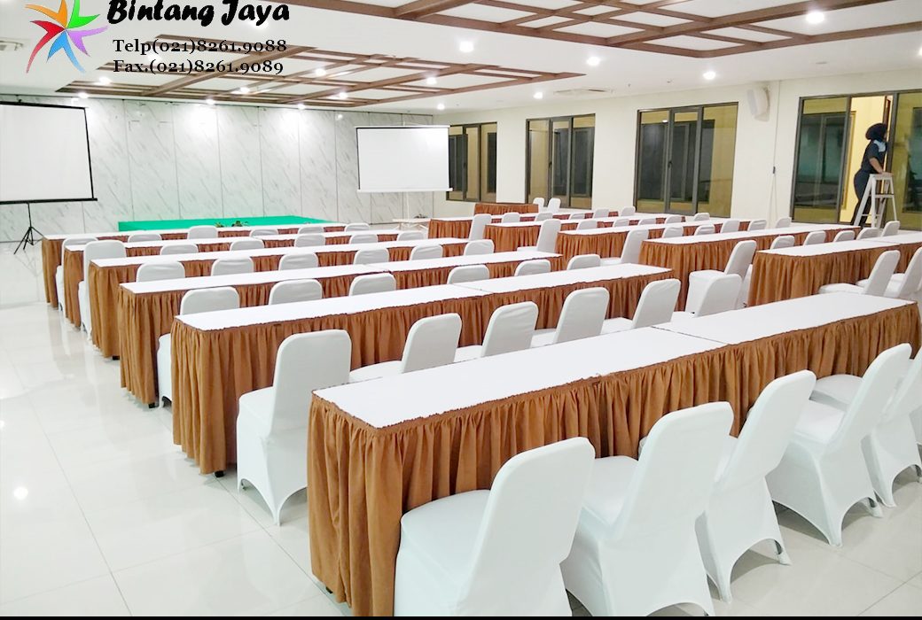 Sewa Meja IBM Skirting Tangerang untuk Area Event dan Pameran