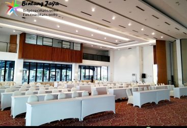 Jasa Sewa Meja IBM dan Cover Putih Kursi Raja Jakarta