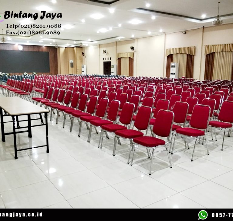 Sewa Kursi Event Type Futura Polos Merah Stainless Jakarta