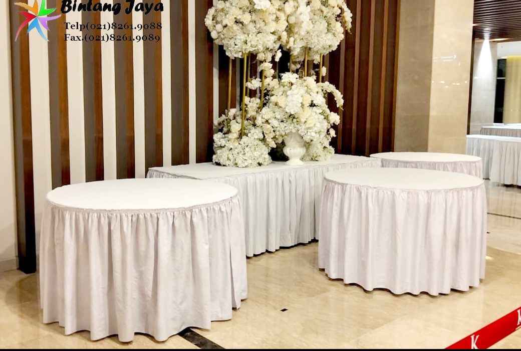 Sewa Round Table dan Meja Kotak Area Kuningan Jaksel