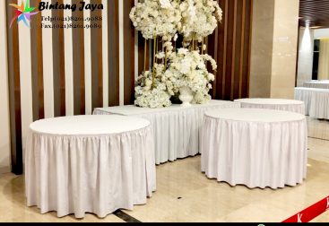 Sewa Round Table dan Meja Kotak Area Kuningan Jaksel