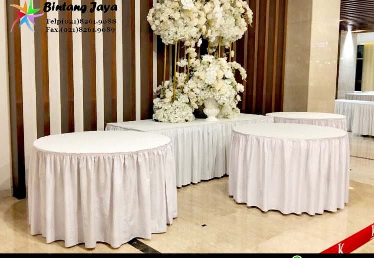 Sewa Round Table dan Meja Kotak Area Kuningan Jaksel