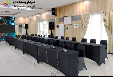 Sewa Meja IBM dan Sign Out Landscape Stainless Jakarta