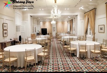 Rental Meja Bulat, Kursi Tiffany, Toilet Portable Area Depok untuk Event yang Elegan dan Nyaman