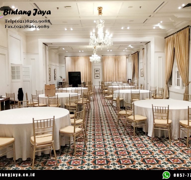 Rental Meja Bulat, Kursi Tiffany, Toilet Portable Area Depok untuk Event yang Elegan dan Nyaman
