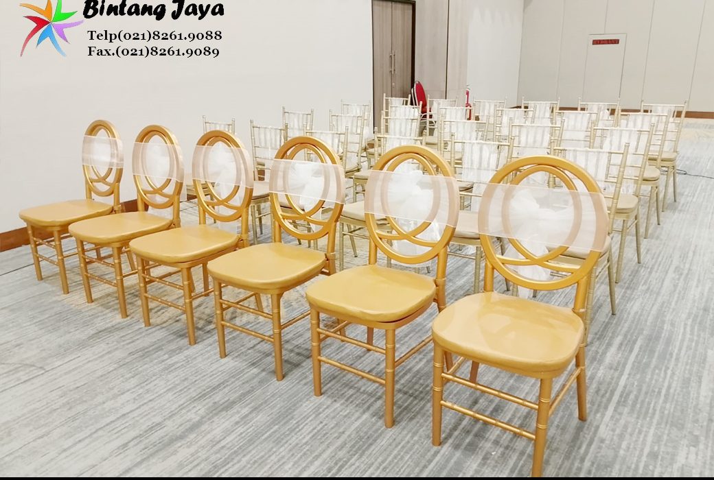 Sewa Kursi Olivia dan Kursi Tiffany Gold Depok untuk Acara Elegan dan Berkelas