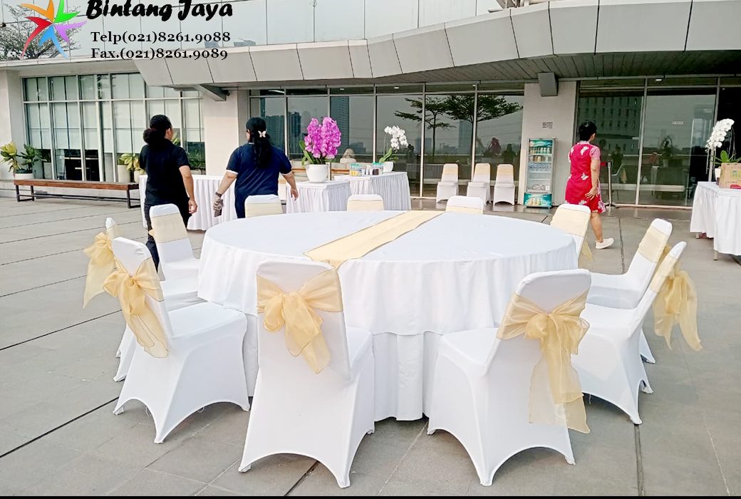 Sewa Meja Bulat Event Kino Tower Alam Sutra Jakarta untuk Acara Perusahaan yang Elegan