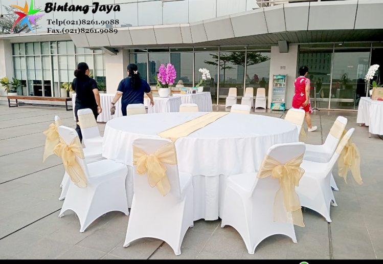 Sewa Meja Bulat Event Kino Tower Alam Sutra Jakarta untuk Acara Perusahaan yang Elegan