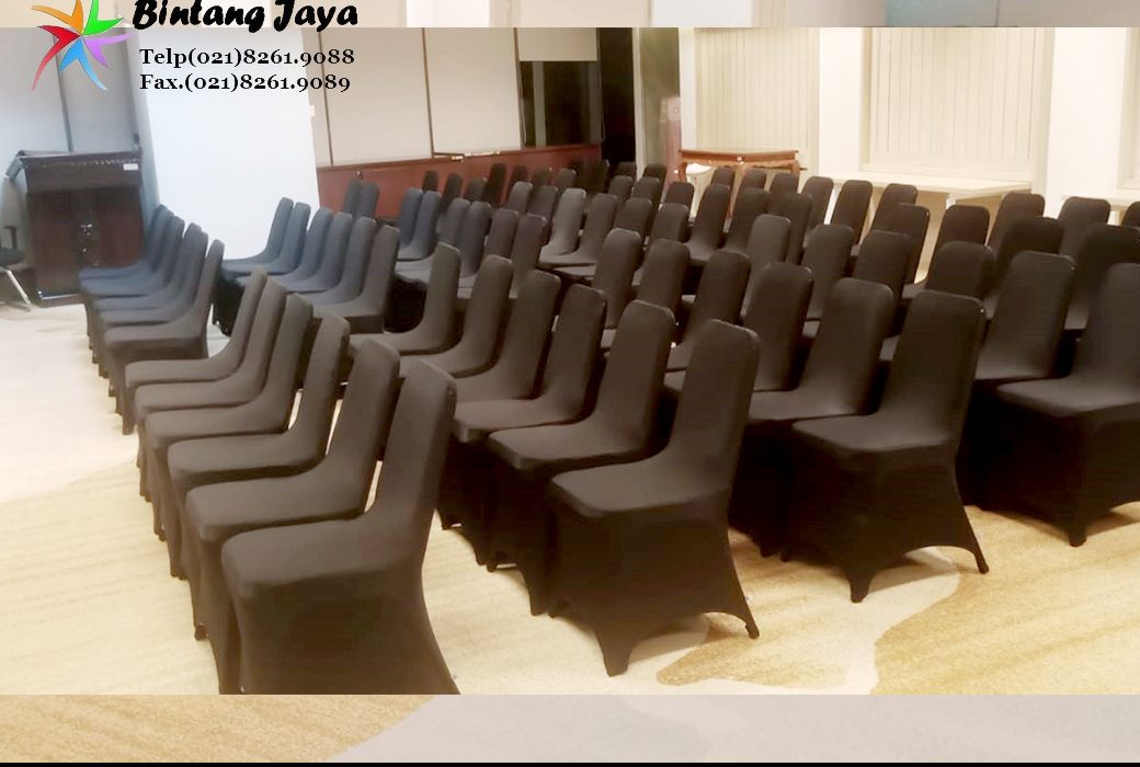 Rental Kursi Susun Stainless Sarung Kursi Hitam Jakarta untuk Acara Profesional