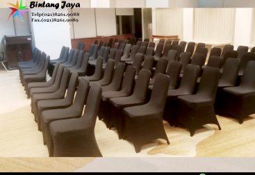 Rental Kursi Susun Stainless Sarung Kursi Hitam Jakarta untuk Acara Profesional