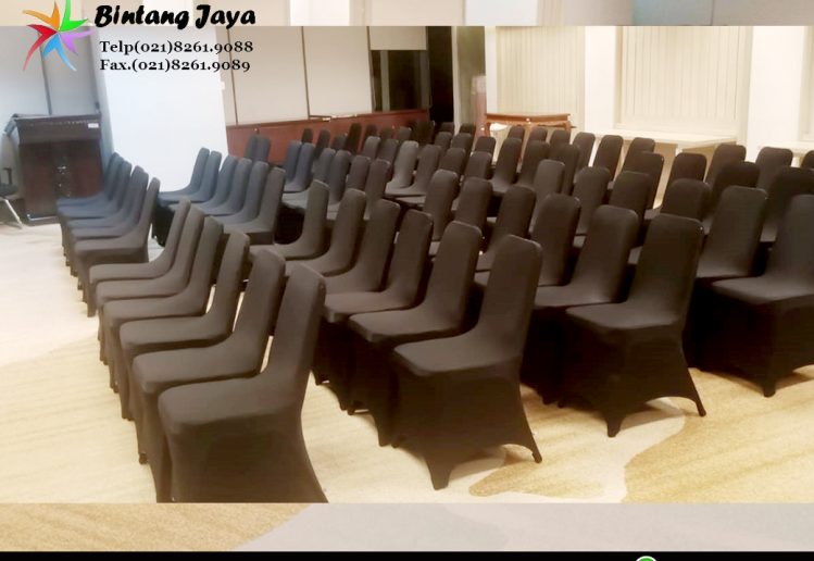 Rental Kursi Susun Stainless Sarung Kursi Hitam Jakarta untuk Acara Profesional