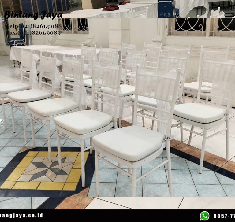 Rental White Tiffany Chairs Jakarta untuk Event Elegan, Dining, dan Corporate Gathering