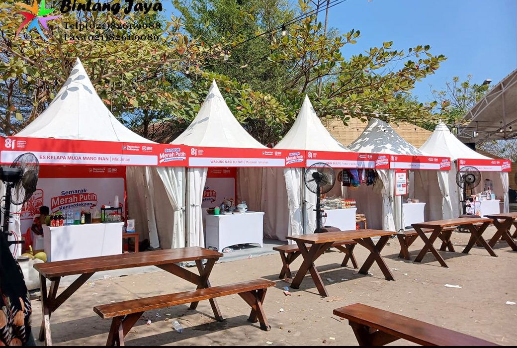 Rental Tenda Kerucut, Kursi Meja Taman Jakarta 087885377555