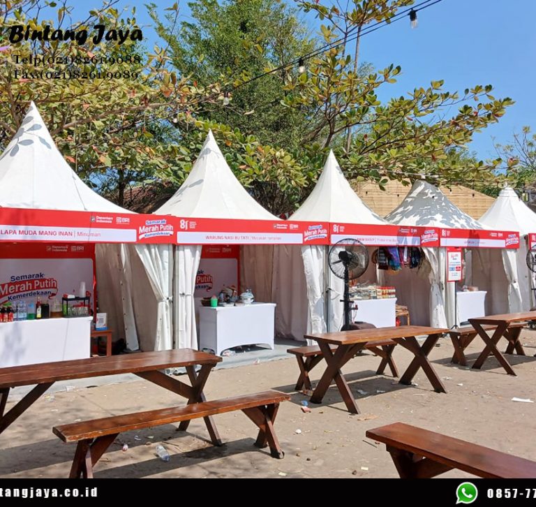 Rental Tenda Kerucut, Kursi Meja Taman Jakarta 087885377555