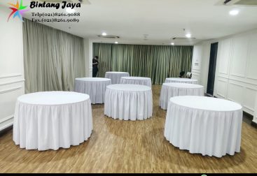 Rental Meja Bulat Jakarta Buat Area Tamu Lebih Terorganisir 087885377555
