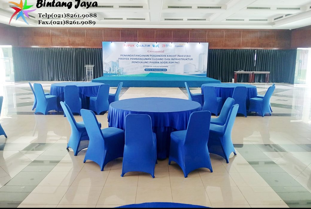 Rental Meja Bulat Skirting Dongker Jakarta 085777333808