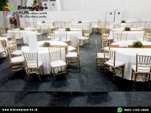 Sewa Kursi Tiffany Gold Jakarta untuk Gala Dinner, Jamuan dan Corporate Event